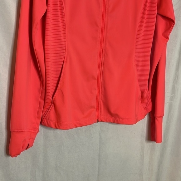 TANGERINE BRIGHT ACTIVEWEAR ZIP UP JACKET (M) - Picture 4 of 7
